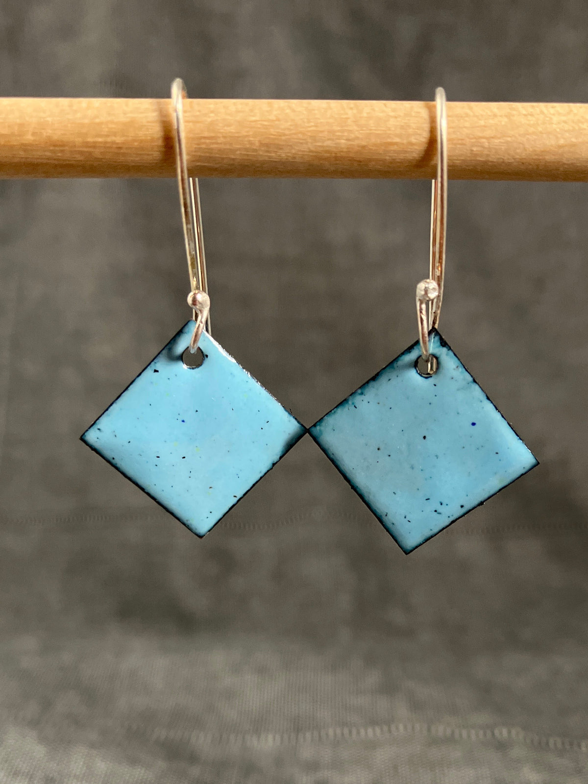 Sky Blue Squares Earrings
