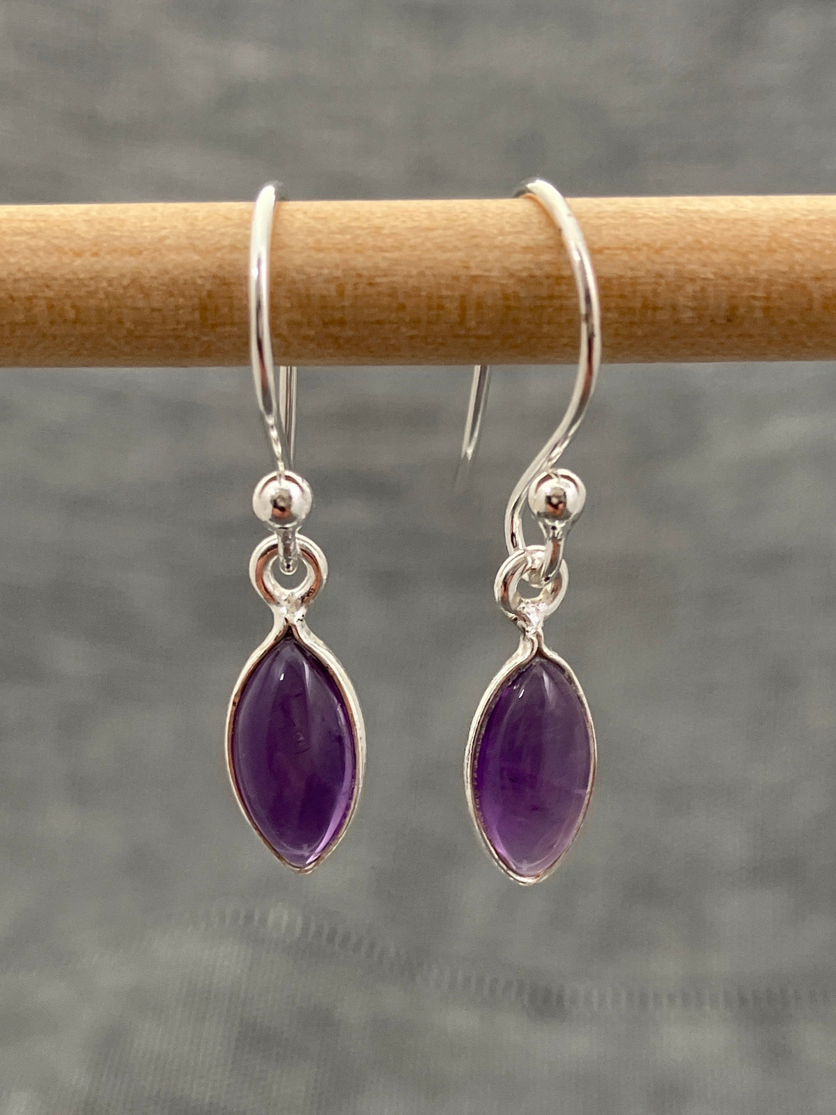 Amethyst Marquise Earrings