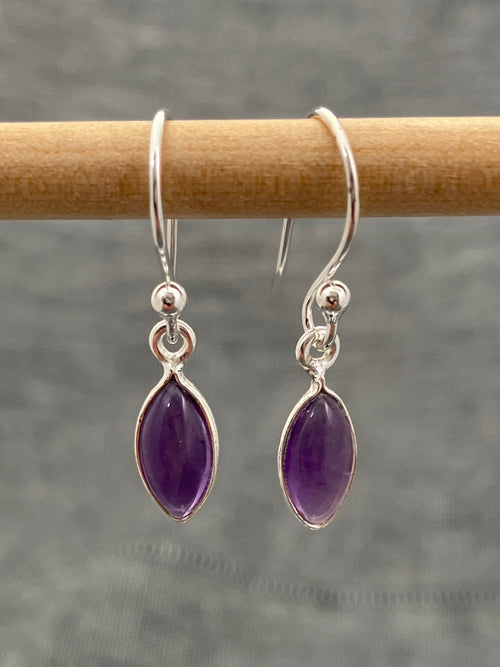 Amethyst Marquise Earrings