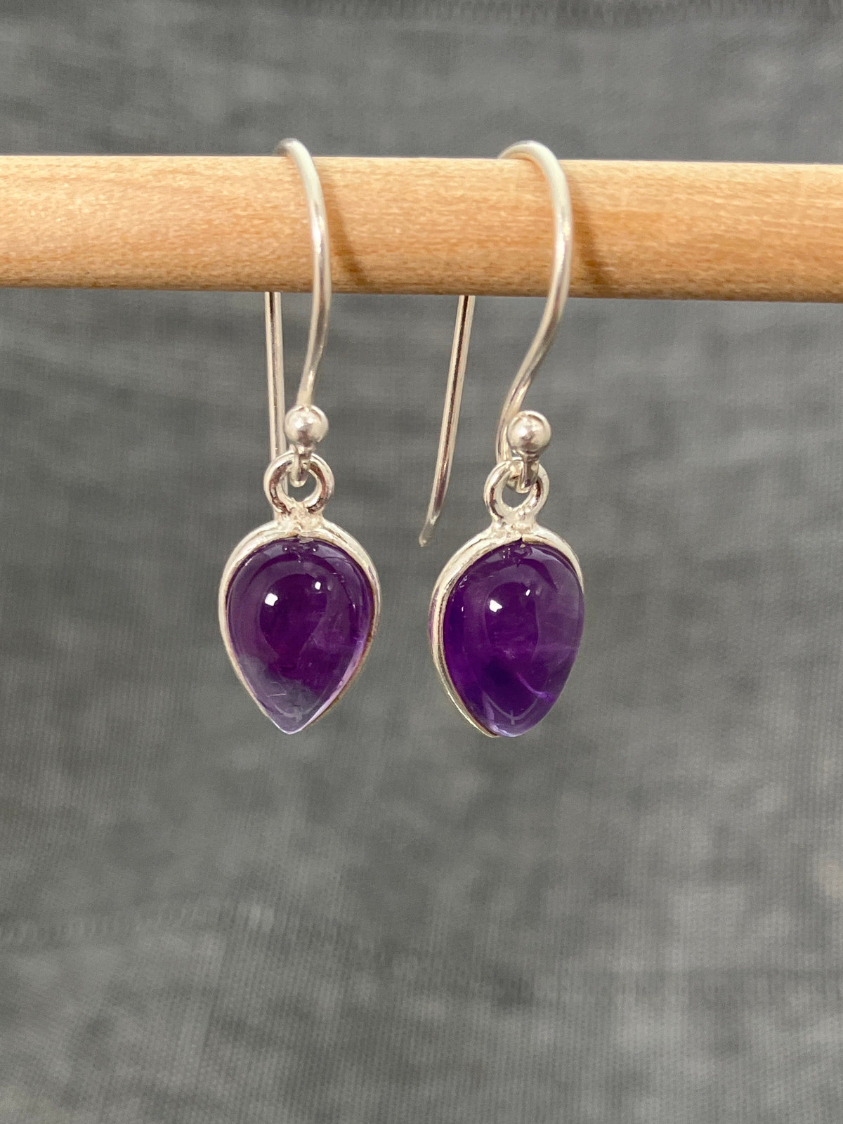 Amethyst Teardrop Earring