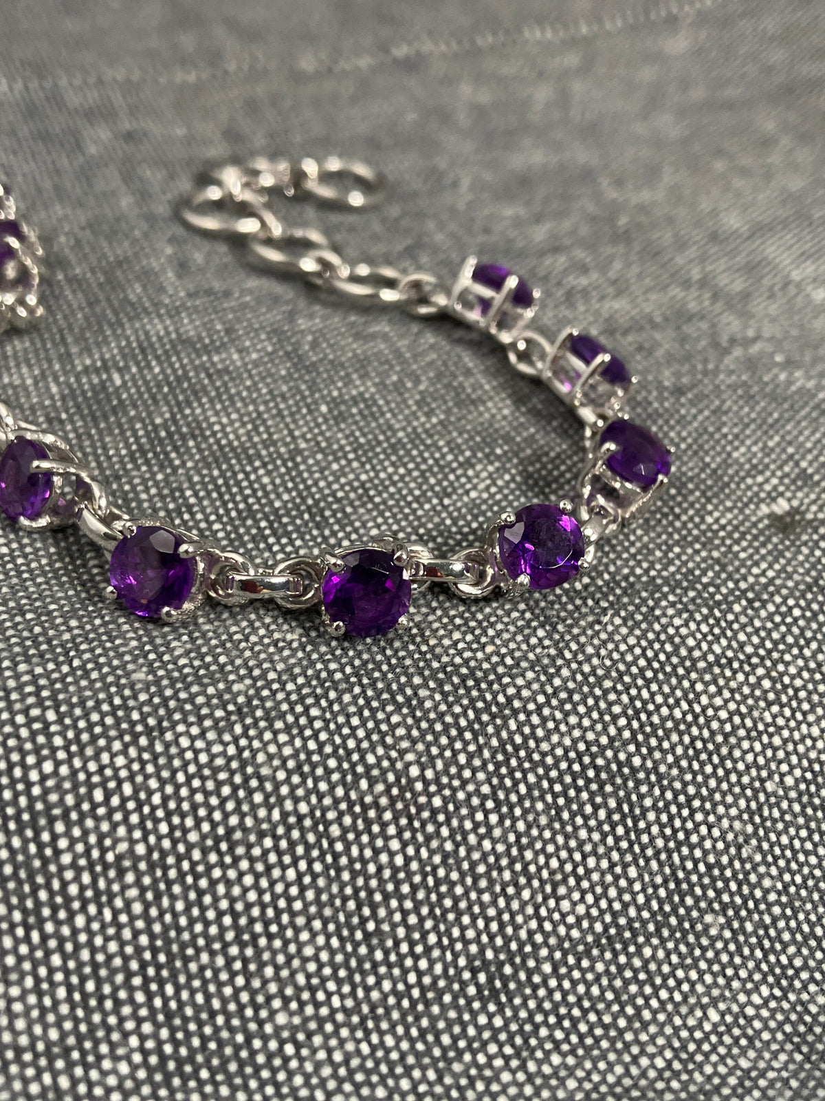 Amethyst Facetted Bracelet
