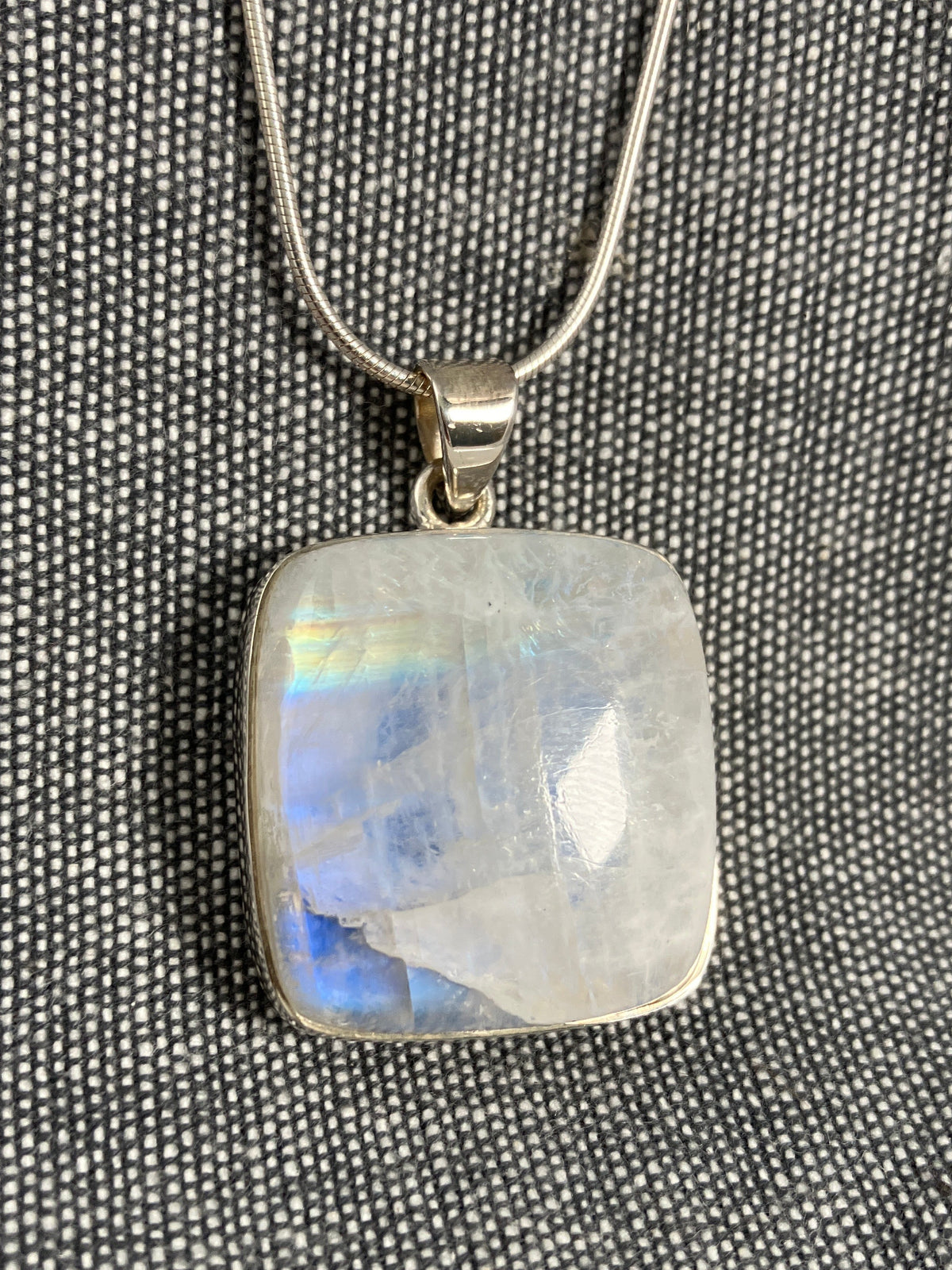 Moonstone Soft Square Pendant