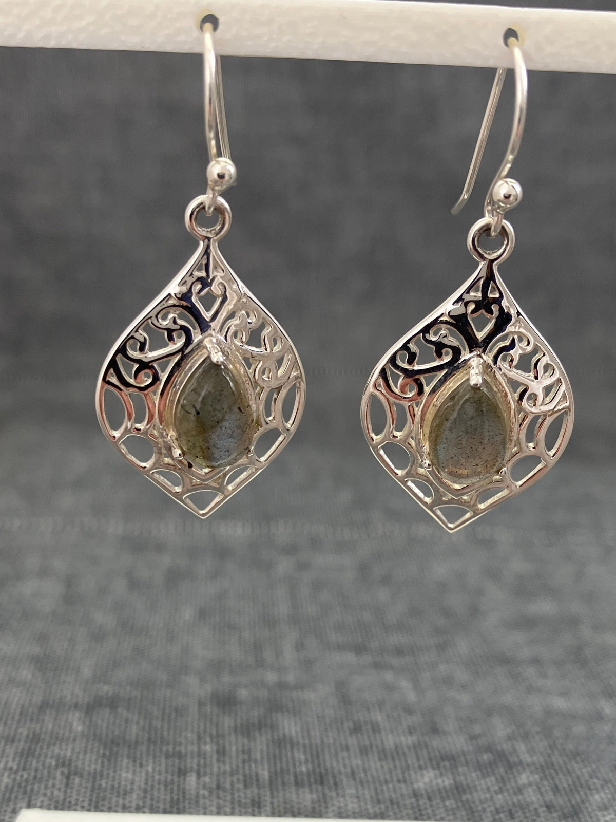 Labradorite Jali Earrings