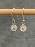 Moonstone Cut Little Round Earrings