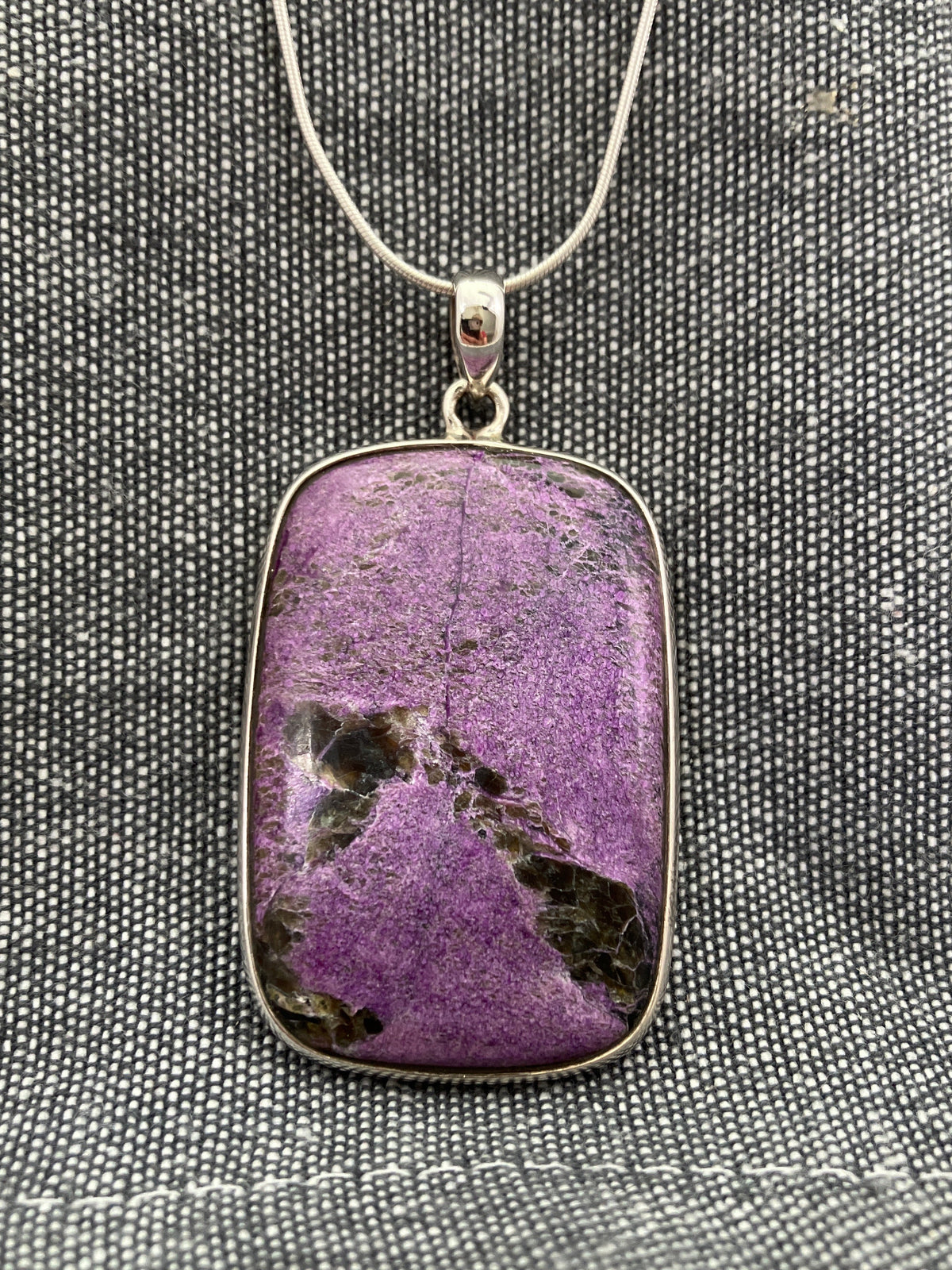 Stichtite Rectangle Pendant