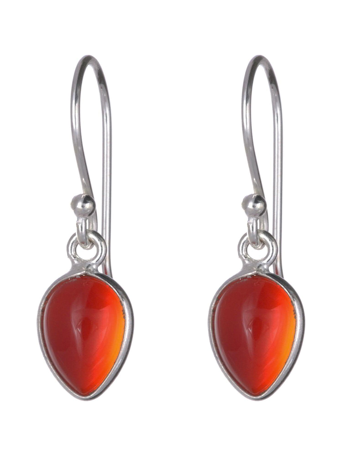 Carnelian Teardrop Earrings