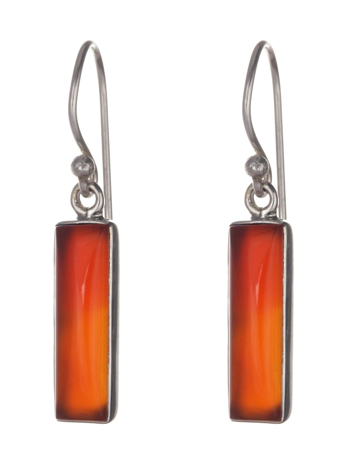 Carnelian Oblong Earrings