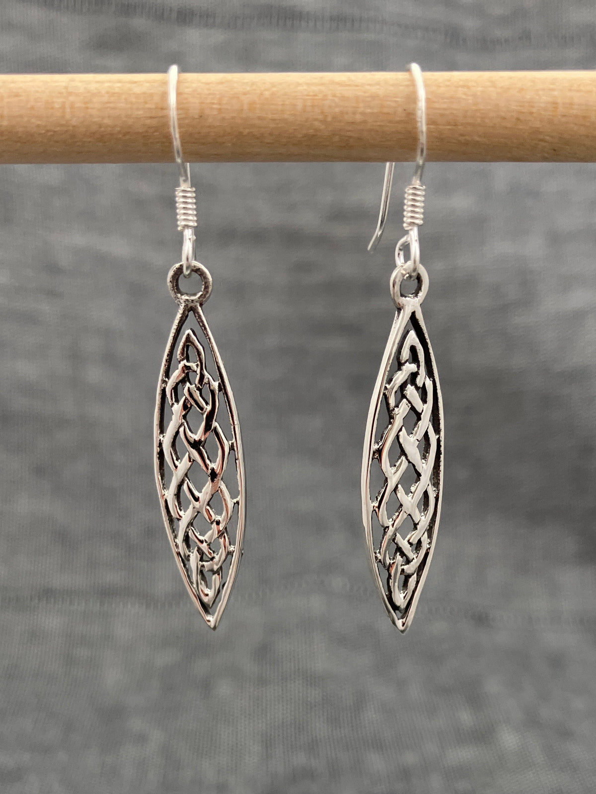 Celtic Long Leaf Earrings