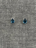 London Topaz Pear Studs