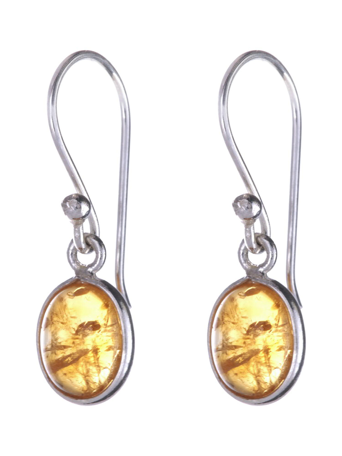 Citrine Oval Earrings