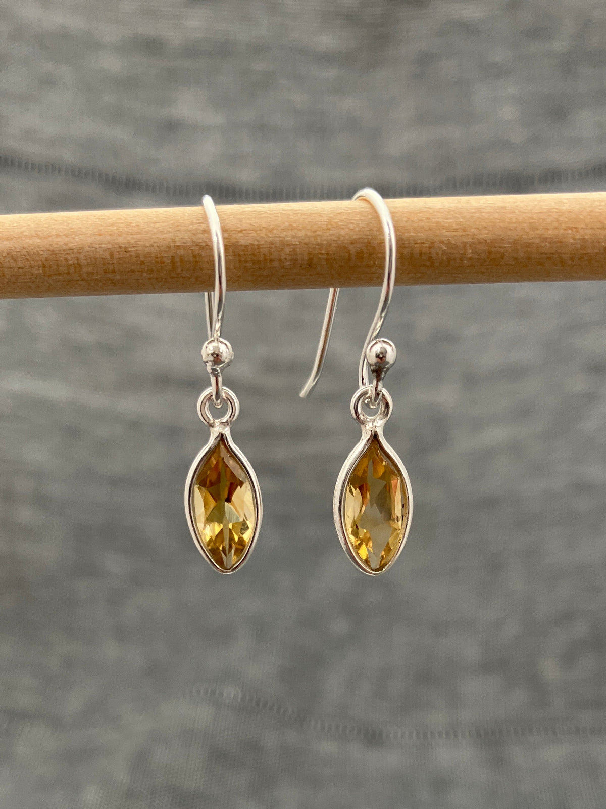 Citrine Marquise Earrings