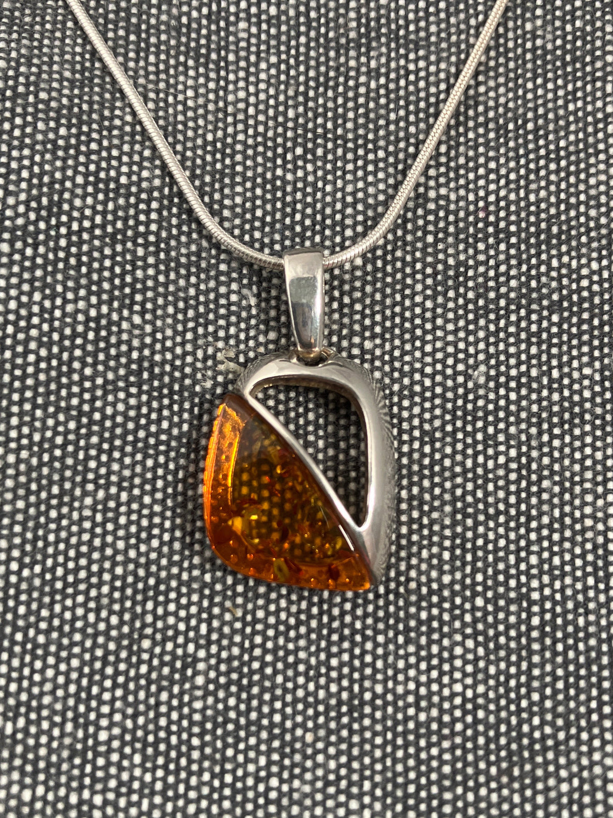 Amber Corner Pendant