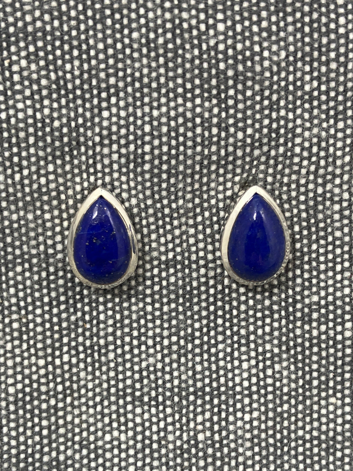 Lapis Pear Studs