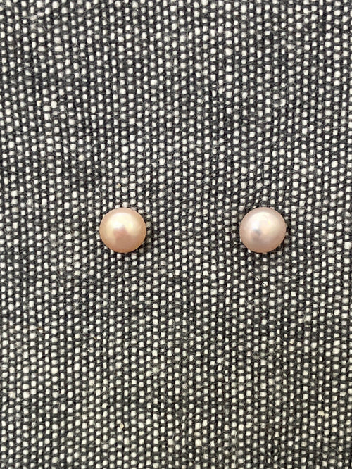 5mm Pink Pearl Studs