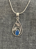 Chalcedony Leafy Loop Pendant