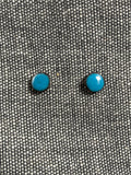 Teal Round Studs