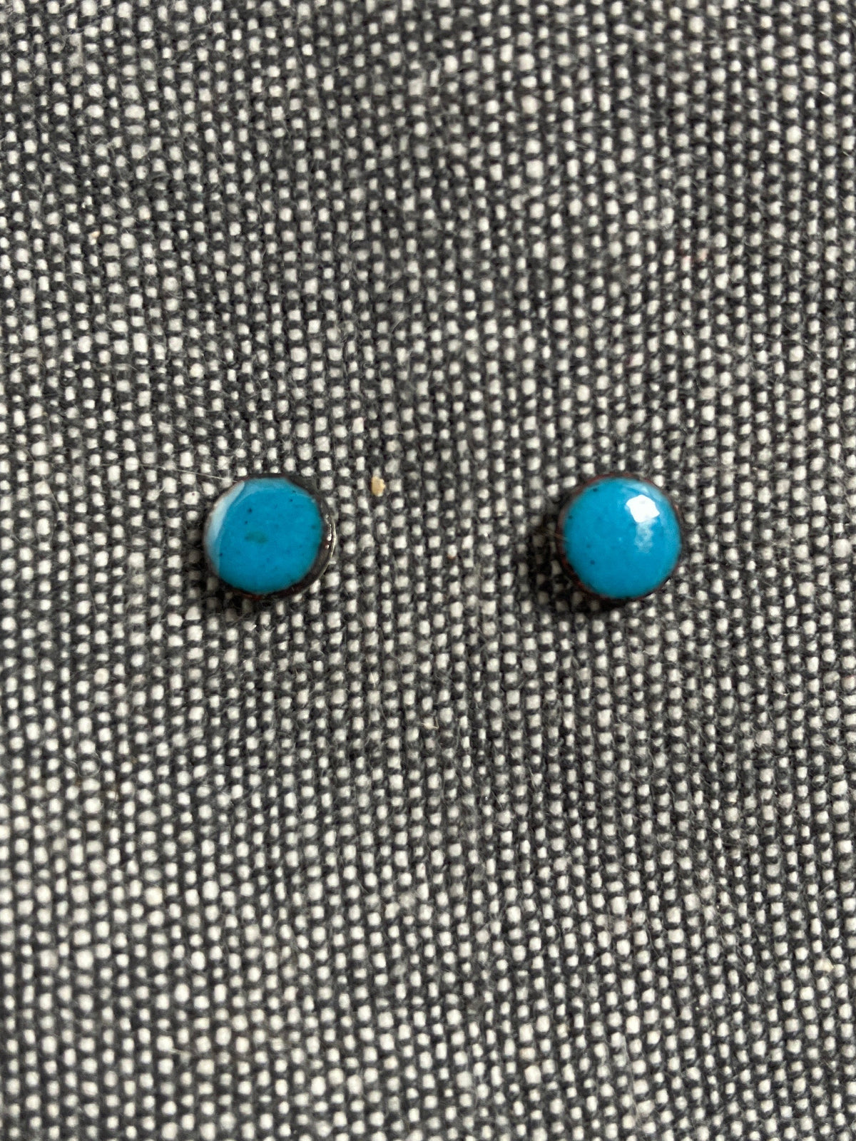 Teal Round Studs