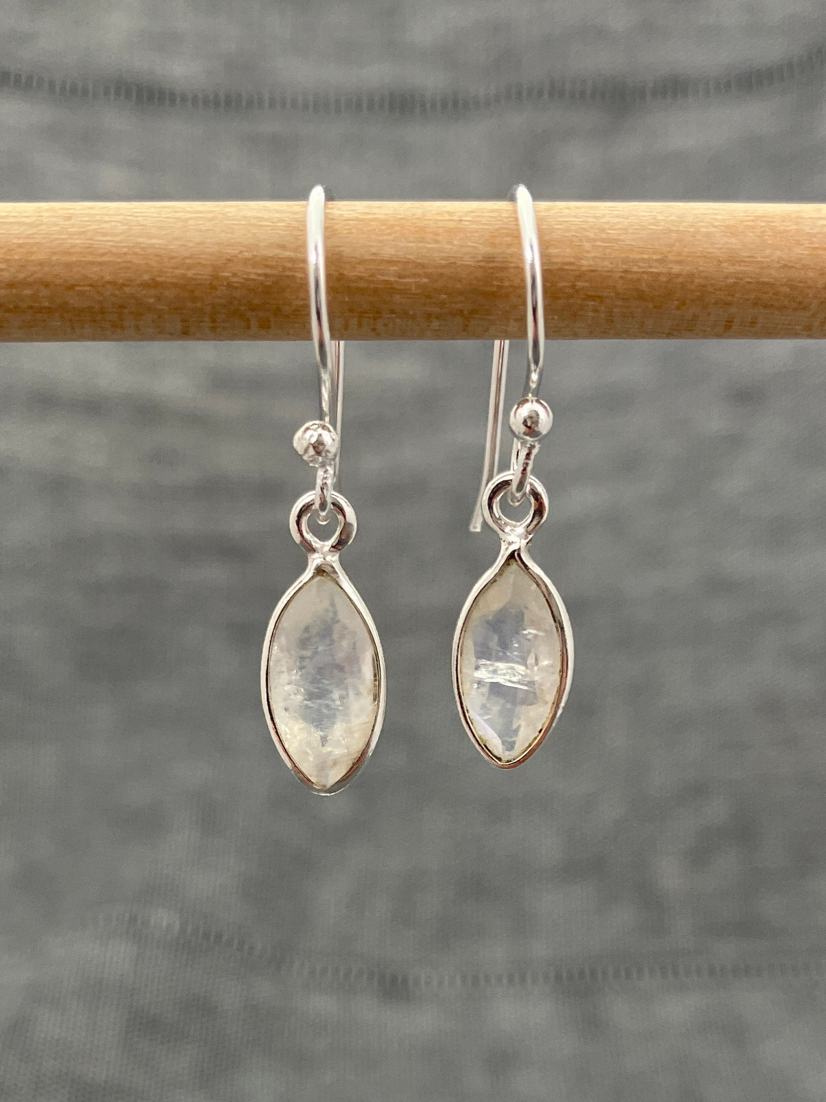 Moonstone Cut Marquise Earrings