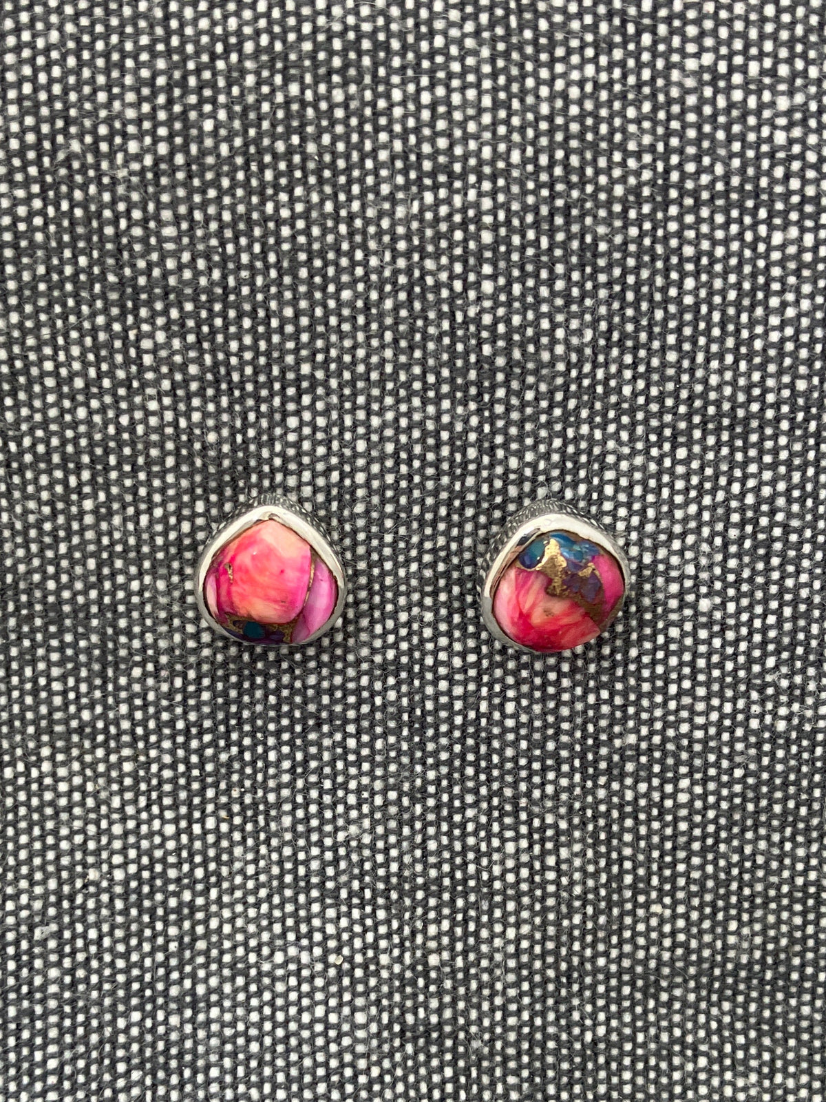 Pink Mojave Turquoise Studs