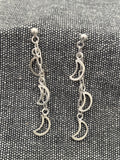 Tumbling Cutout Moons Earrings