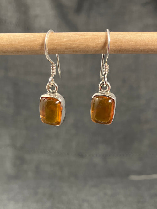 Amber Squares Earrings