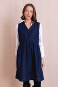 Denim Pinnafore Dress