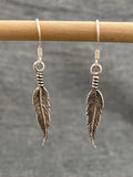 Tied Feather Earrings