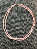 Pink Tourmaline Bead Necklace