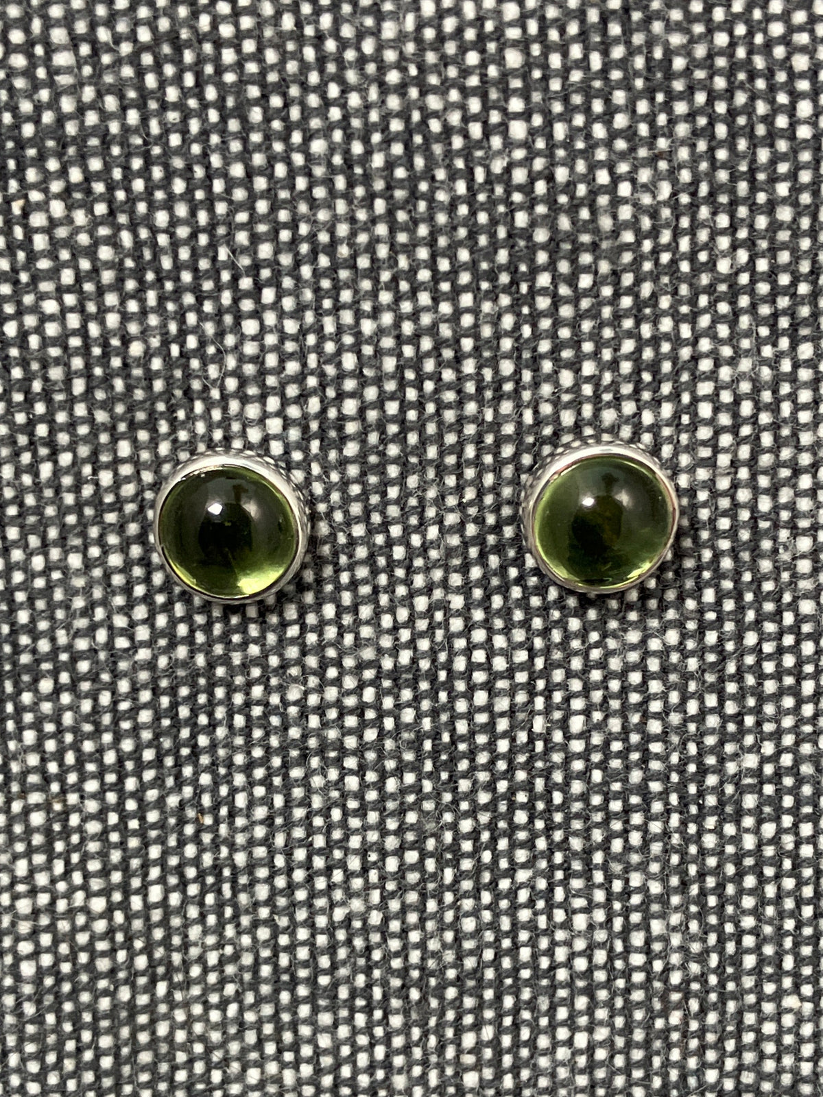 Peridot Round Studs