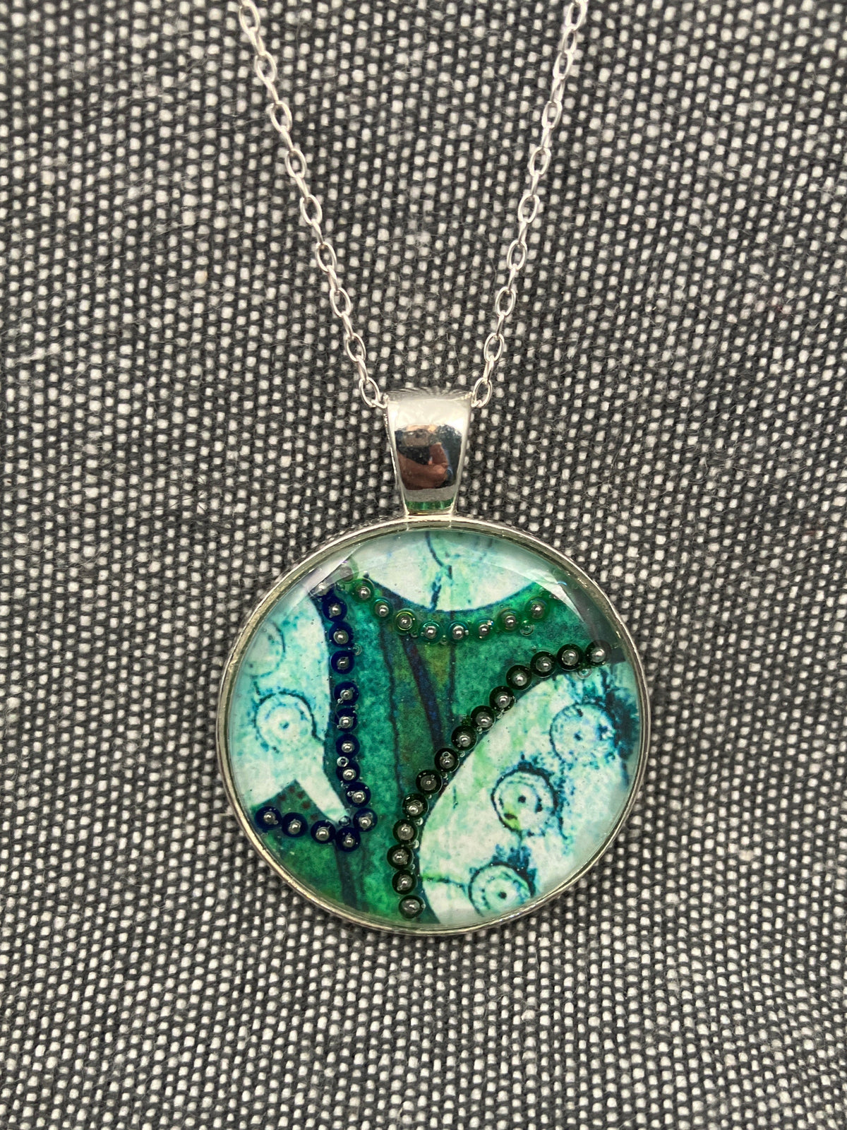 Round Beady Green Necklace