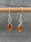 Carnelian Ribbon Earrings