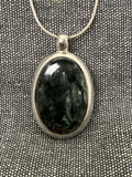 Seraphinite Framed Oval Pendant