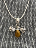 Tigers Eye Bee Pendant