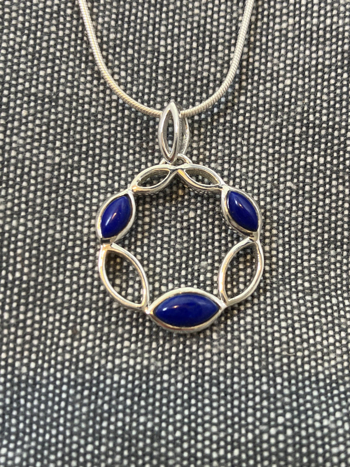 Lapis Wreath Pendant