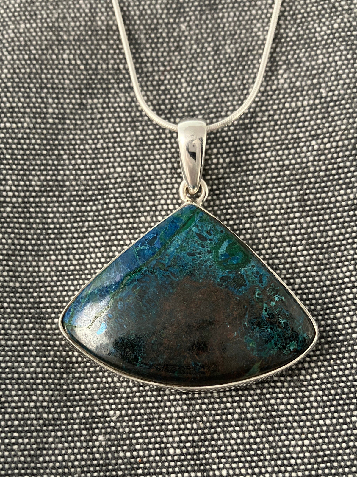 Azurite Segment Pendant