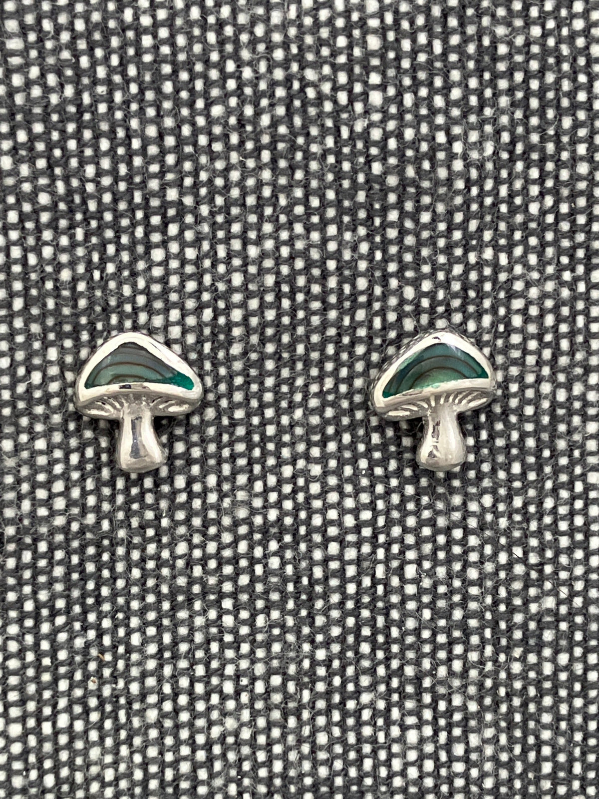 Paua Shell Mushroom Studs