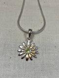 Peridot Daisy Pendant