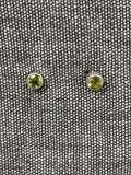 Peridot 5mm Cut Round Stone Studs