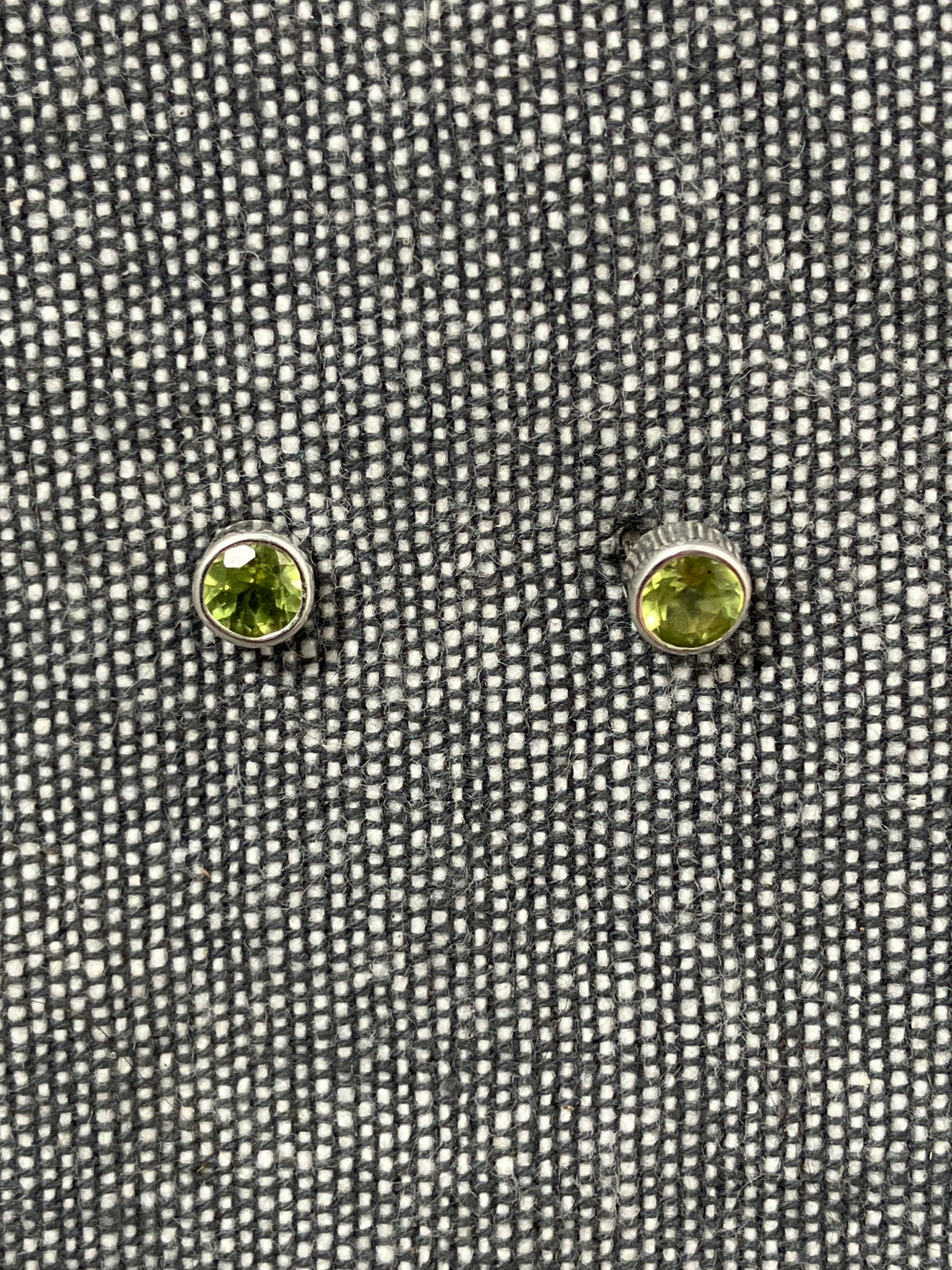 Peridot 5mm Cut Round Stone Studs