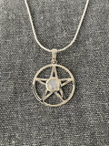Moonstone Pentagram Pendant