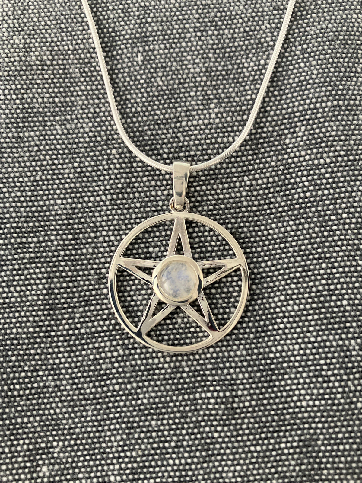 Moonstone Pentagram Pendant
