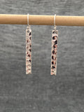 Plannished Bar Earrings