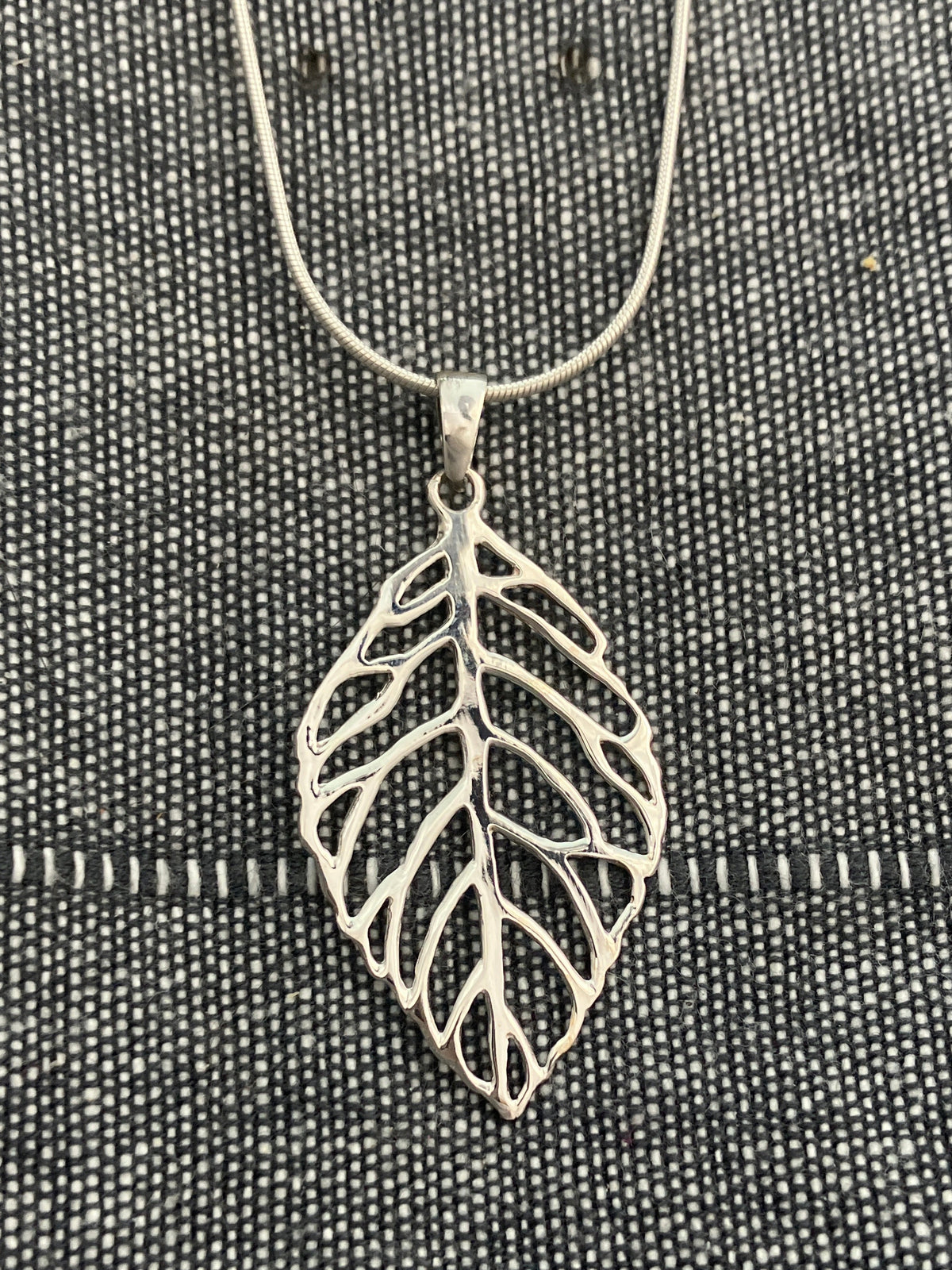 Skeleton Leaf Pendant