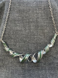 Out Of Line Green Wave Necklace