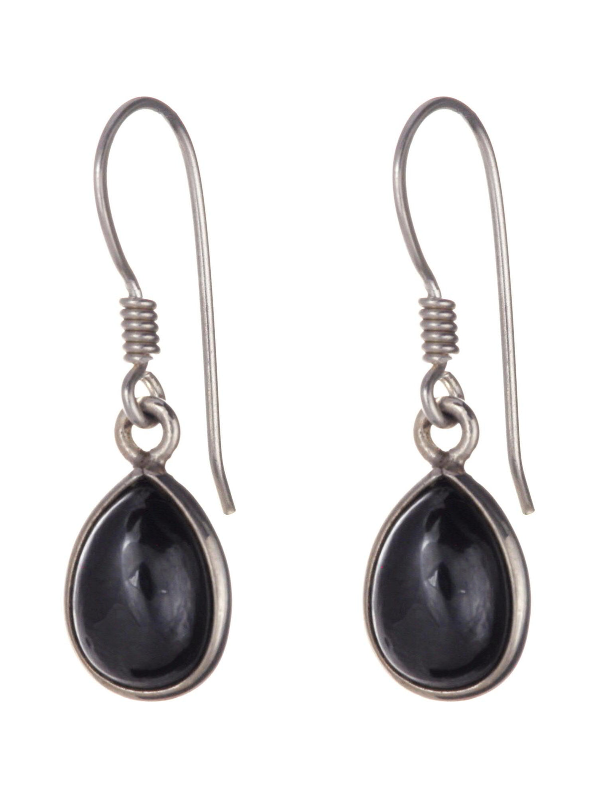 Sterling Silver Haematite Teardop Earrings