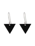 Black Triangle Earrings