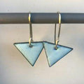 Light Blue Triangle Earrings
