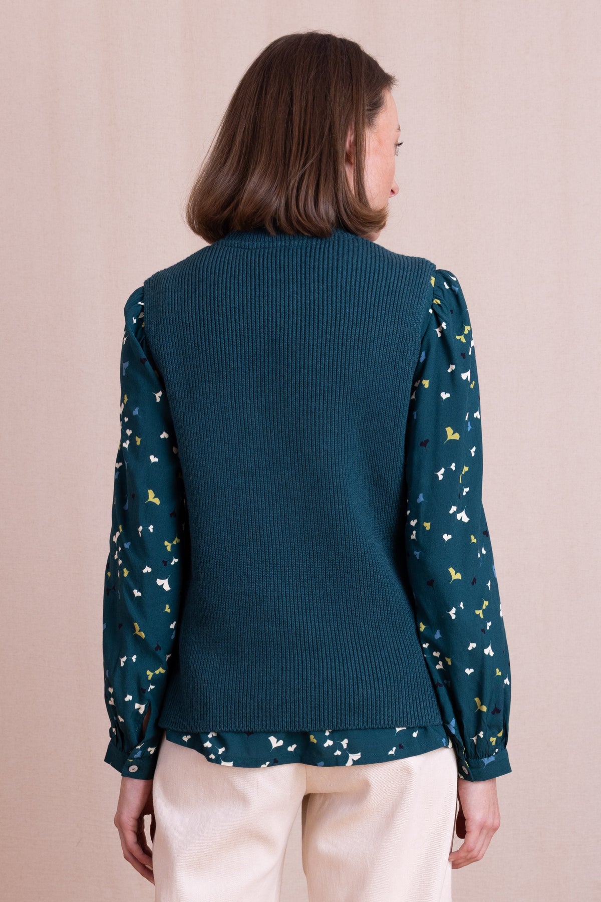 Knitted Vest Teal