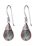 Labradorite Capped Earrings