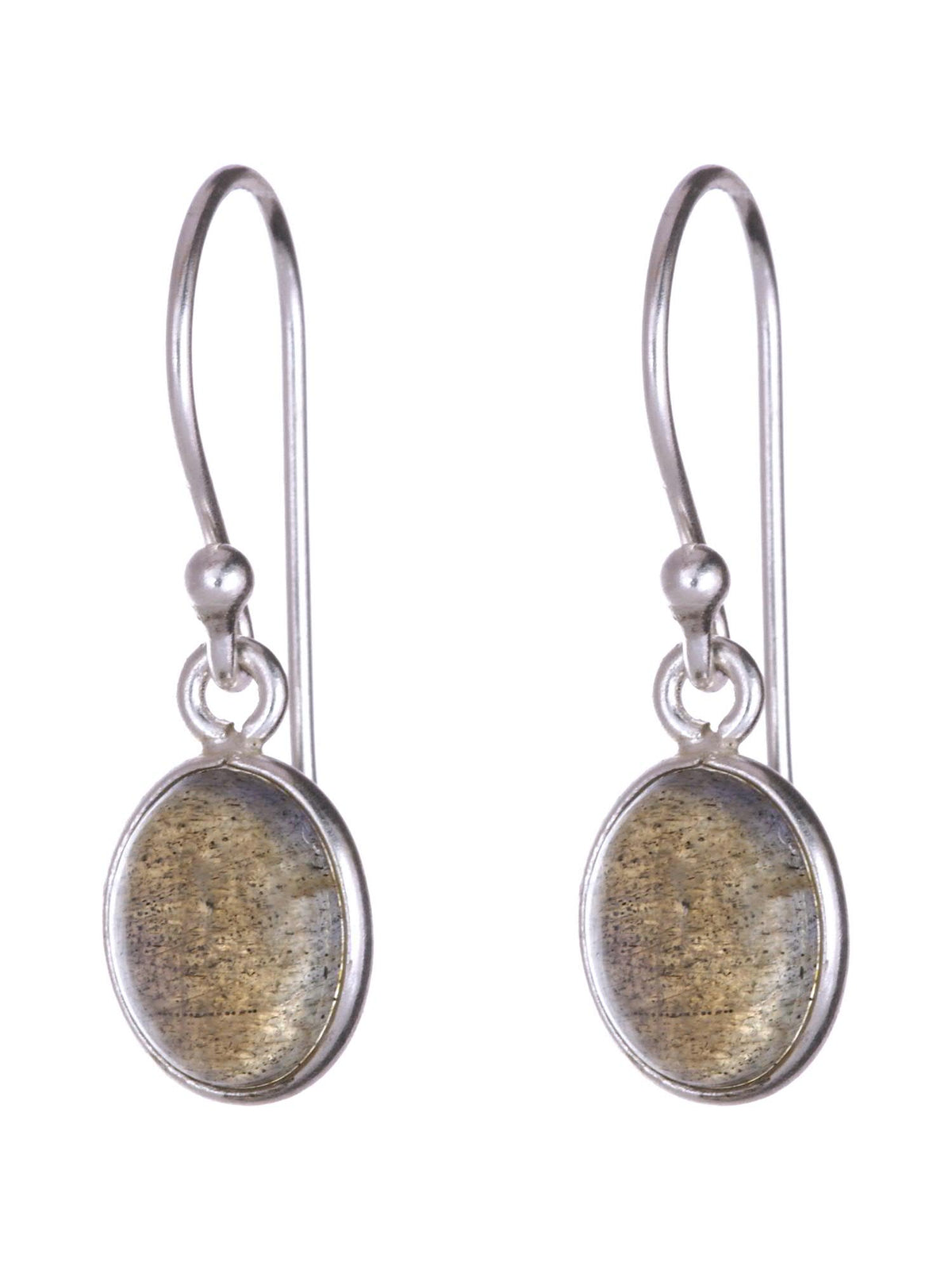 Labradorite Oval Earrings